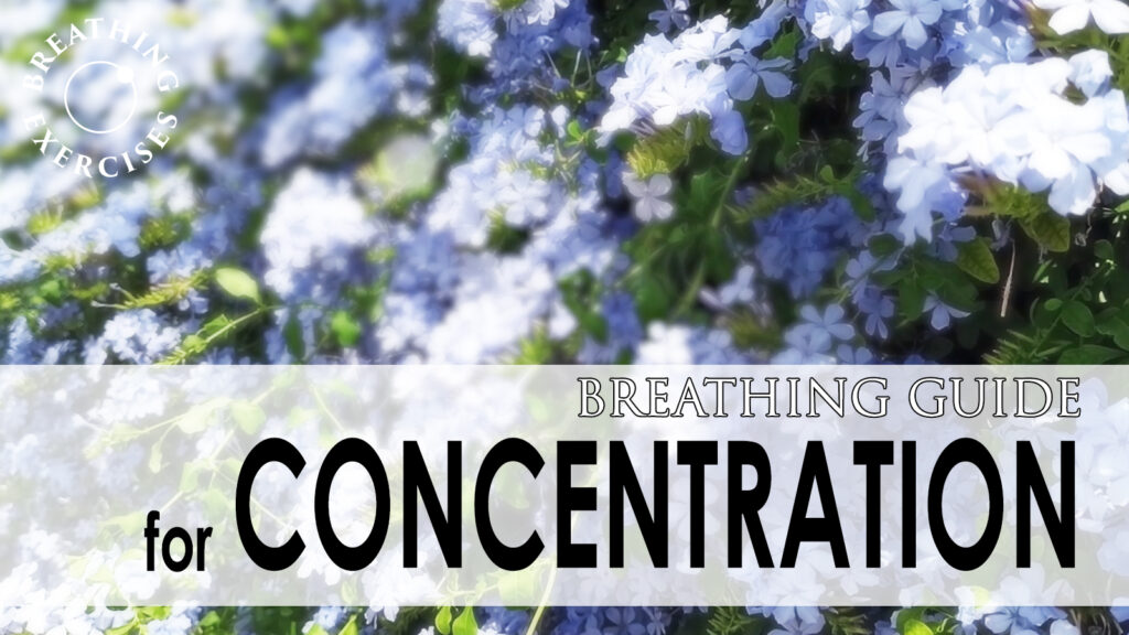 Concentration breathing exercise